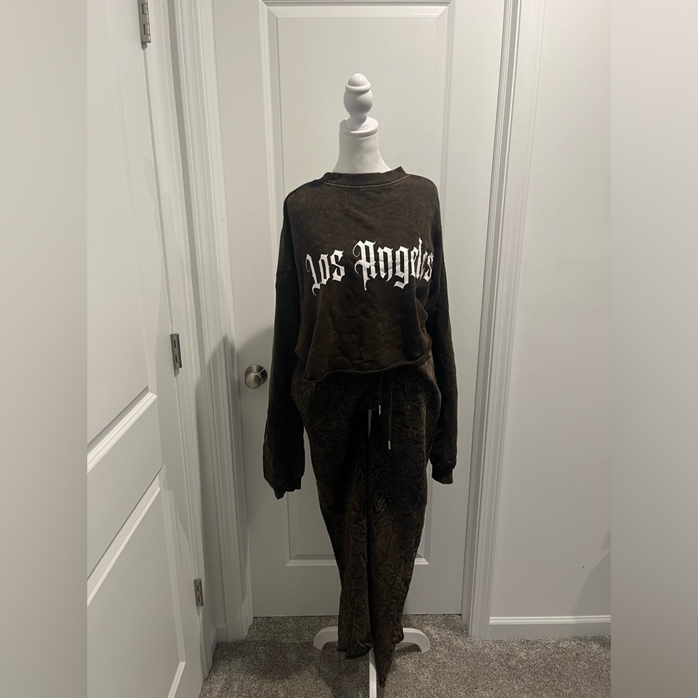 Mineral Wash Pants Set